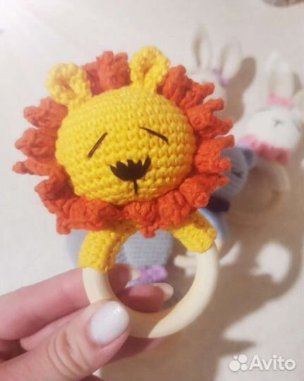 Деревянные грызунки, погремушки