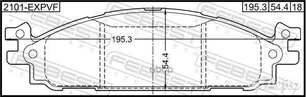 Колодки тормозные 2101expvf Febest