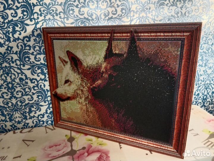 Алмазная мозаика готовая работа