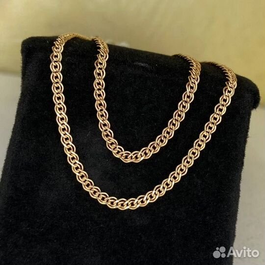 Цепь золотая женская 585 пробы золото