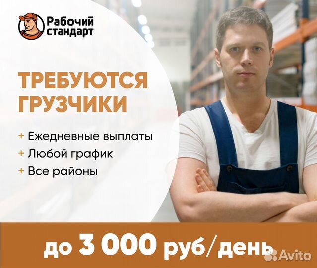 Грузчики подработка ежедневные выплаты