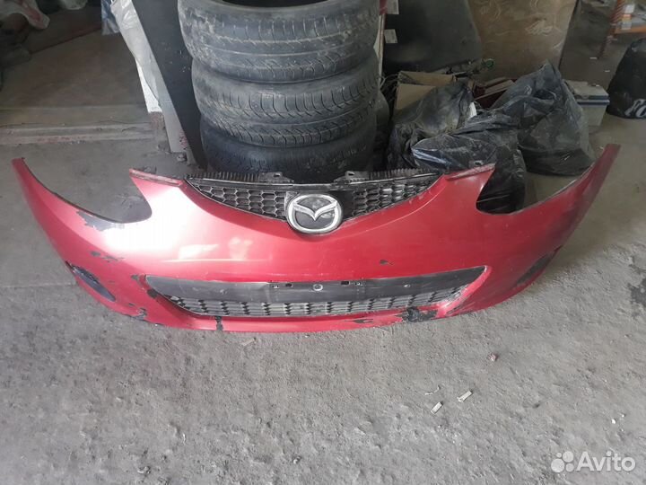 Бампер передний мазда дэмио, мазда 2