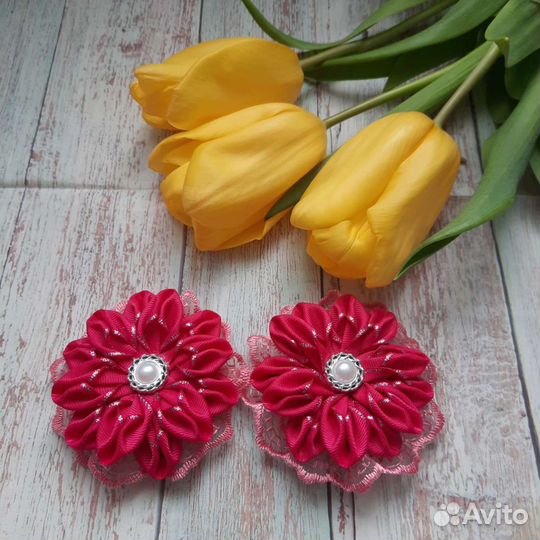 Резинки бантики для волос