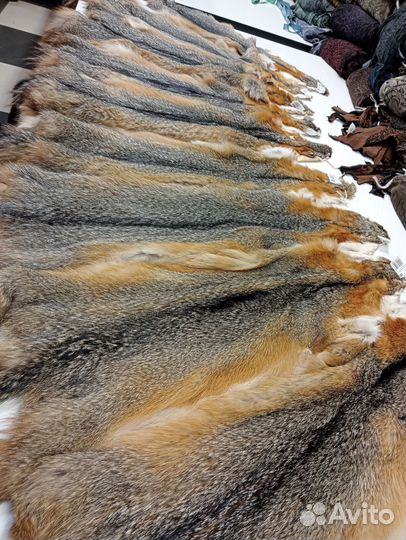 Шкурки лисы, натуральный мех