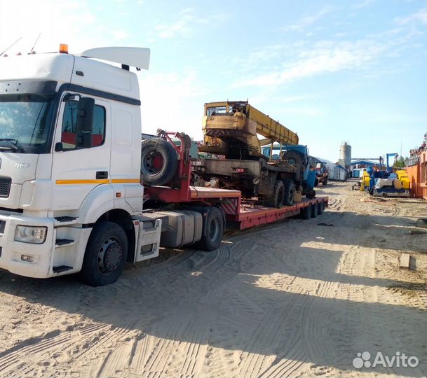 Перевозка негабарита (трал) площадки, фуры, газель