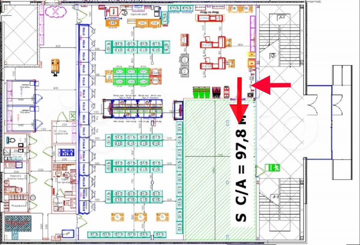 Торговая площадь, 97.8 м²