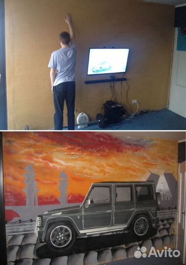 Роспись стен, граффити