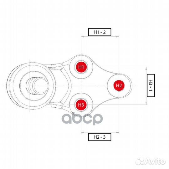 CBT-57L Опора шаровая перед лев camry ACV3#