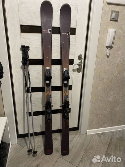 Горные лыжи мужские Salomon L167 W75 с ботинками