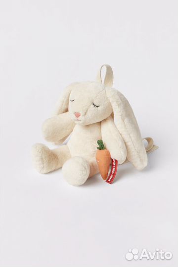 Сумка-рюкзак для девочки плюшевый кролик zara kids