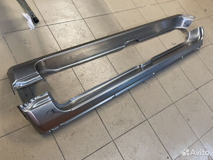 Порог наружный металл УАЗ Патриот пикап