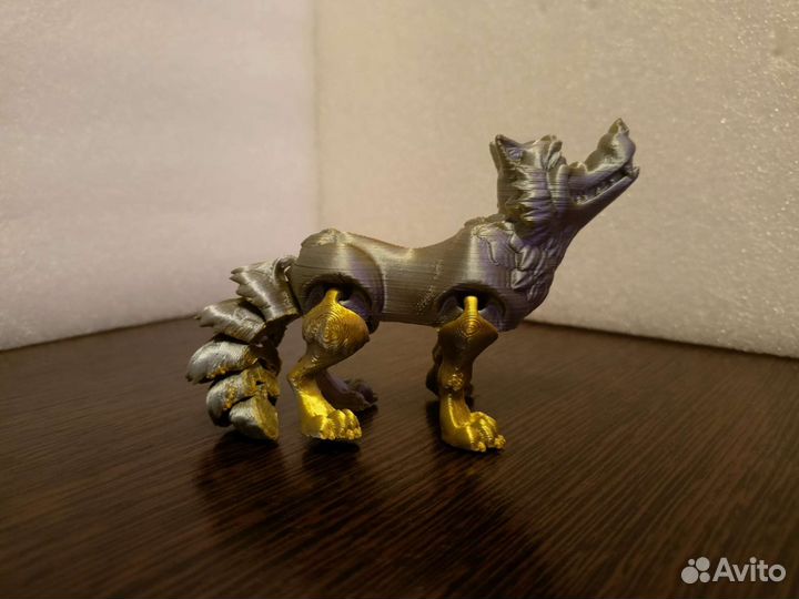 Довольный волк. 3D-печать