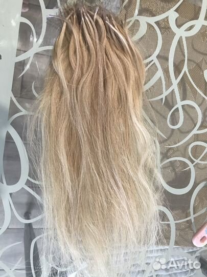Волосы для наращивания блонд бу