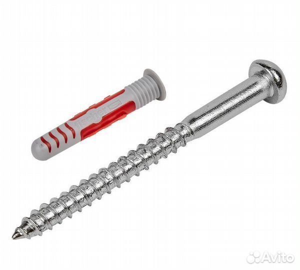 Дюбель-шуруп для всех типов стен 8x48 мм нейлон/ст