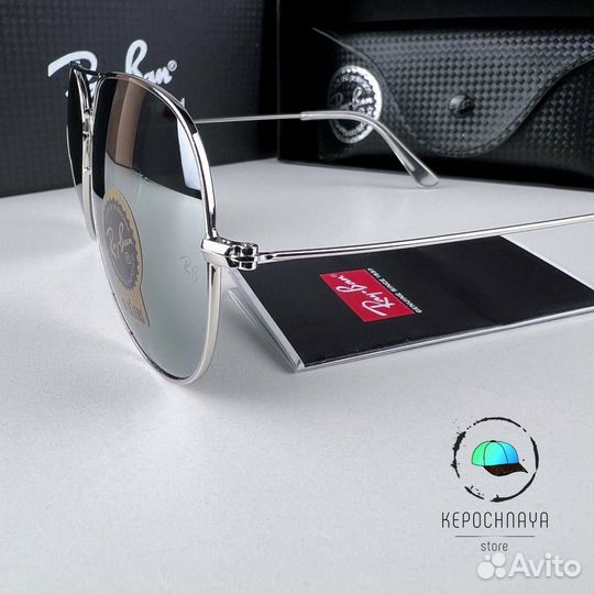 Очки Ray Ban aviator зеркальные
