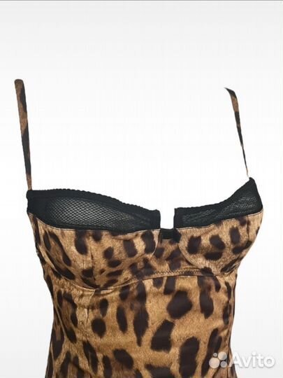 Леопардовое платье Dolce Gabbana