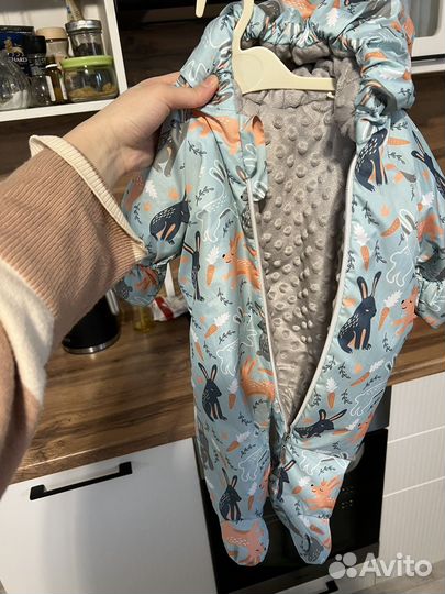 Зимний комбинезон для мальчика 56-62