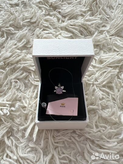 Кольцо серебро детское колечко