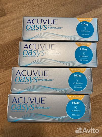 Линзы контактные acuvue oasys 1 day astigmatism