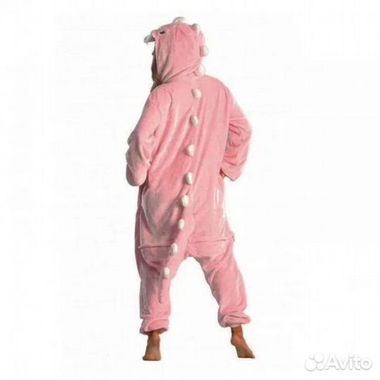 Пижама кигуруми Дракон Розовый для детей