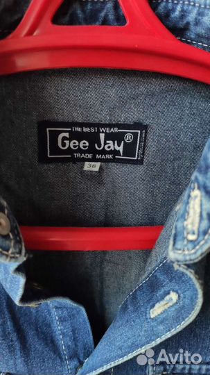 Рубашка-пиджак джинсовый