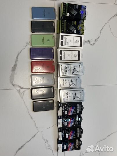 Защитные стекла, чехлы для телефонов