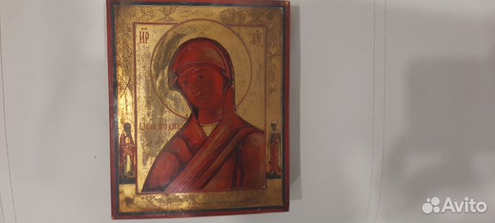 Икона образ Божей Матери Огневидная, 18-19 век