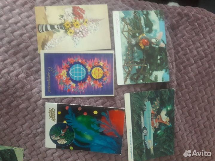 Открытки СССР 1947г, 1963г, 1970 и с Малининым