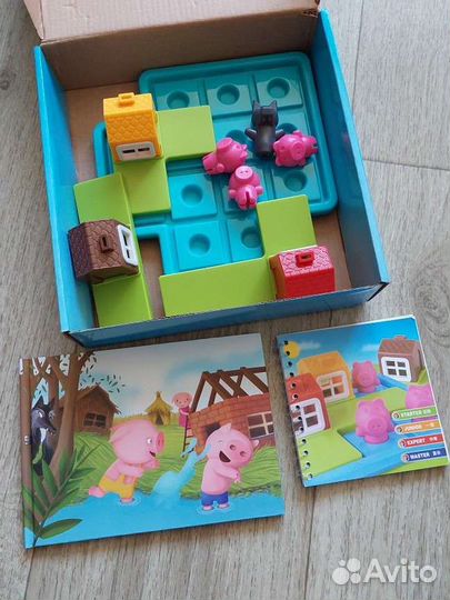 Логическая игра Три поросёнка и серый волк