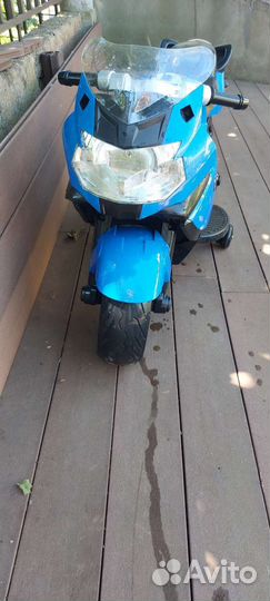 Детский электромобиль мотоцикл бу