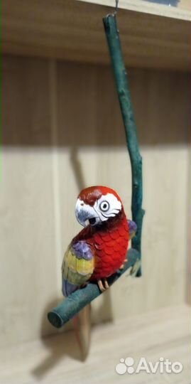 Фигурка попугая ручная работа