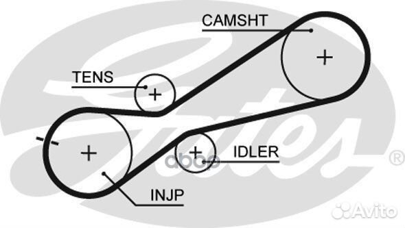 Ремень грм 2шт + 3 ролика + крепеж 7883-11450
