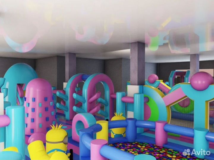 Надувной парк, игровая комната для детей