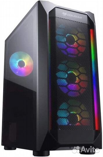 Корпус Cougar MX410 Mesh-G RGB 4x 120mm, боковое