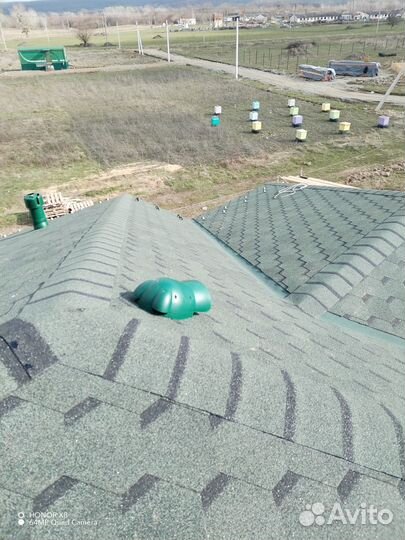 Кровельные работы, монтаж гибкой черепицы