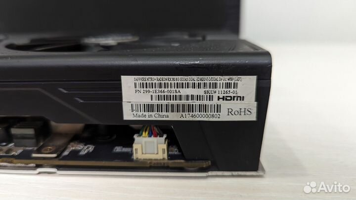 Видеокарта Sapphire nitro+ Radeon RX 580 8G G5
