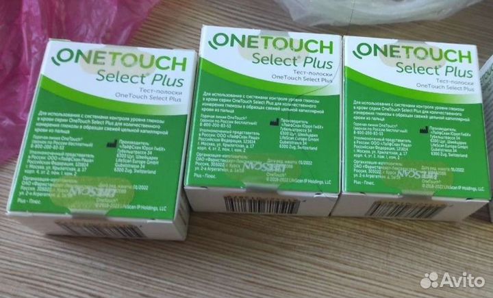 Тест полоски one touch select plus