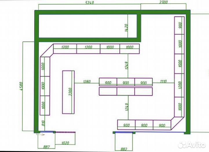 Стеллажи торговые