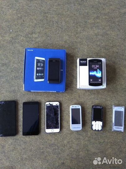 Телефоны рабочие и не рабочие на запчасти