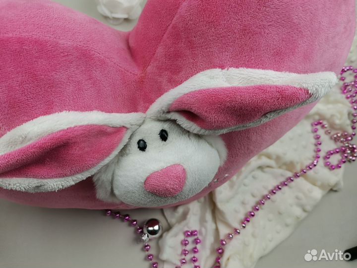 Мягкая игрушка сердце Моей Зайке