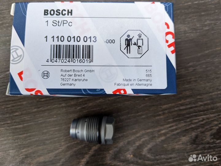 Клапан давления рампы Ямз 534 1800 бар Bosch
