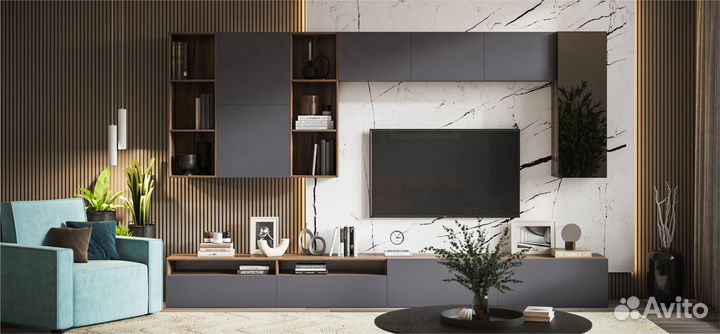 Стенка гостинная модульная