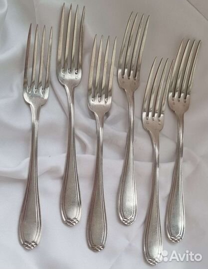 Ложка вилка столовые приборы франция серебрение
