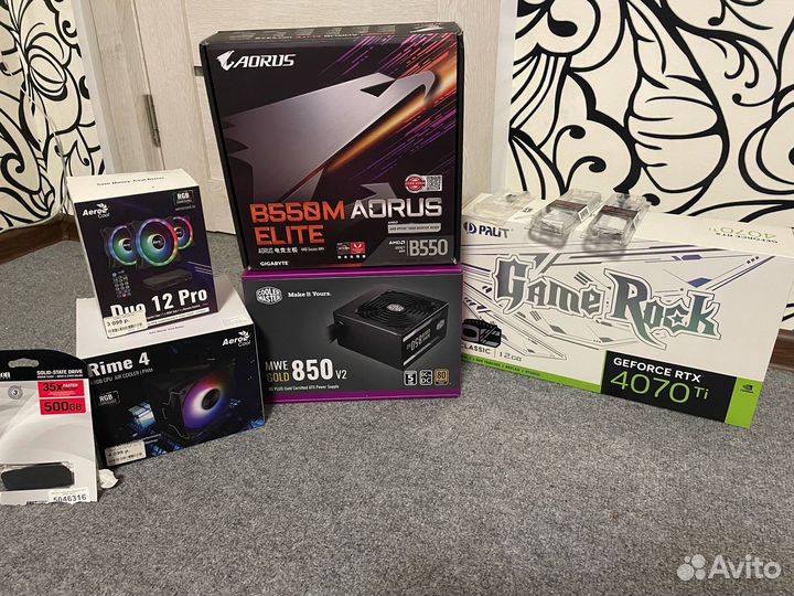 Игровой компьютер RTX 4070ti+AMD Ryzen 7 5800X 8-C