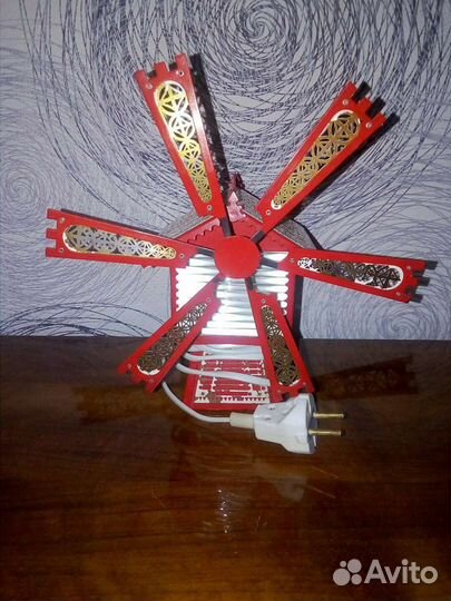 Настольный светильник мельница СССР