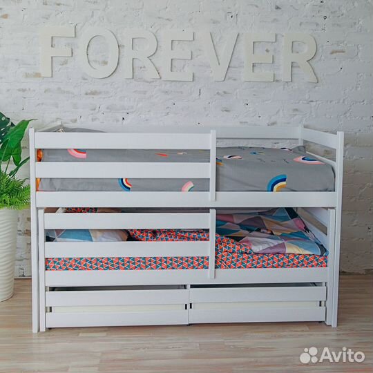 Двухъярусная кровать для двух детей