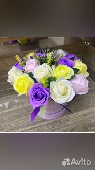 Букет цветов из мыла