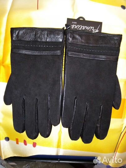 Нов мужские утеплённые кожан Перчатки р.10 Качеств