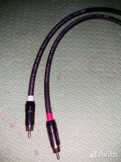 Межблочный кабель 2RCA x 2RCA Klotz High End. 50см