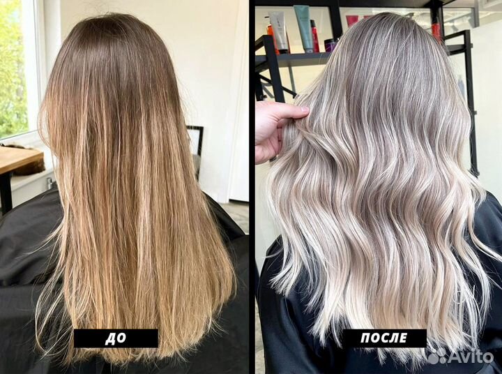 Модель на окрашивание волос